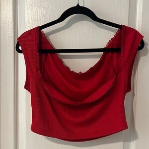 Red Sleeveless Top